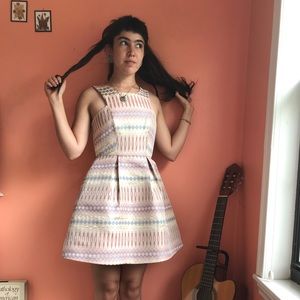 BCBG fitted Canyon Clay mini-dress!